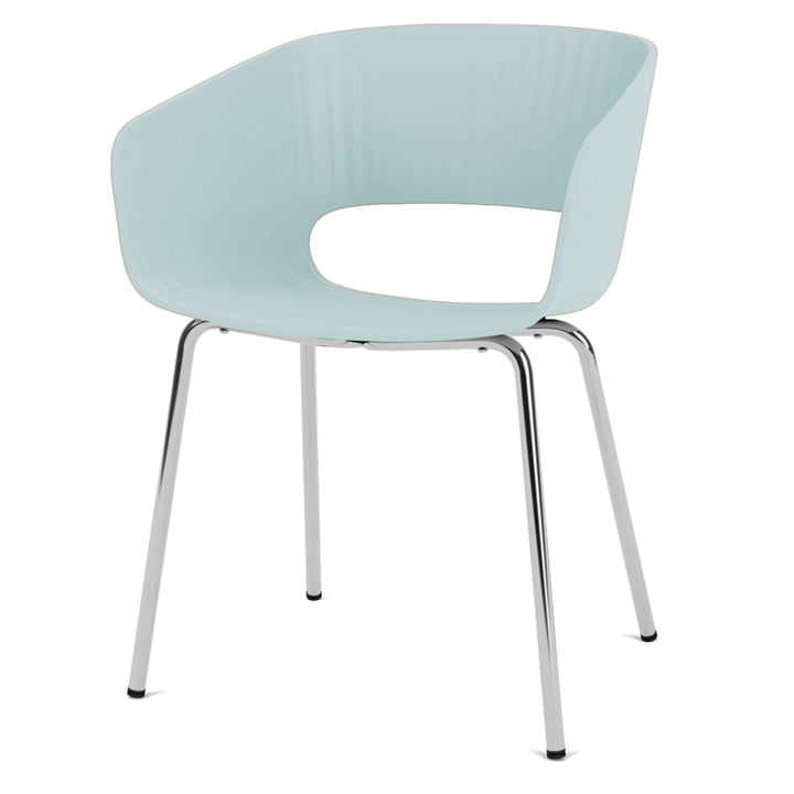 Marée 401 Dining Chair from Montana in the finish chrome / flint