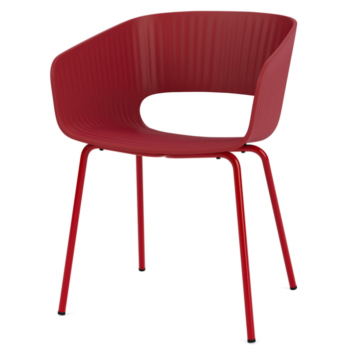 Marée 401 Dining Chair from Montana in the version beetroot / beetroot
