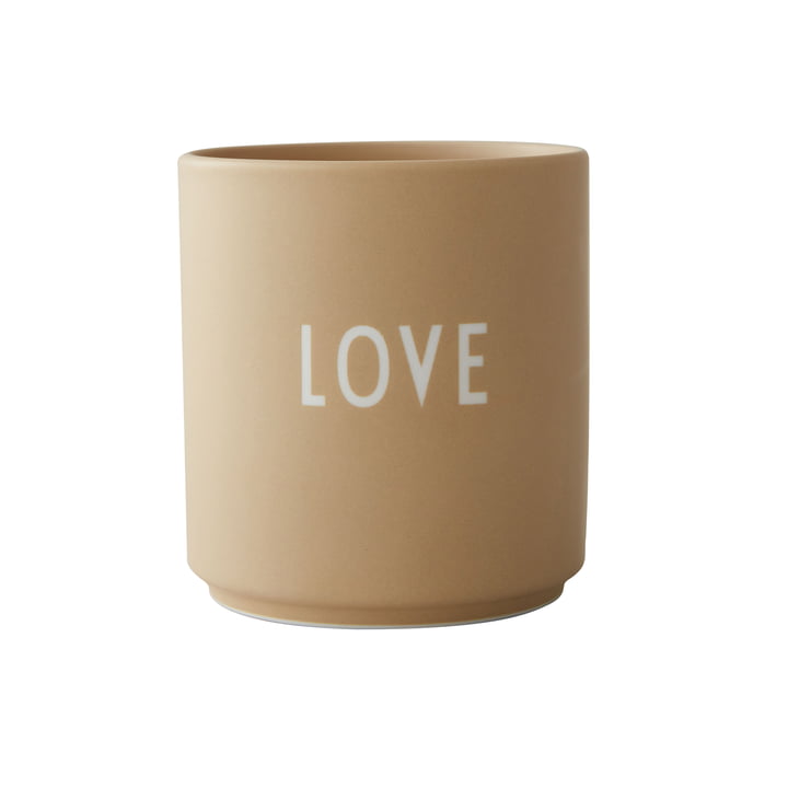AJ Favourite Porcelain mug, Love / beige from Design Letters