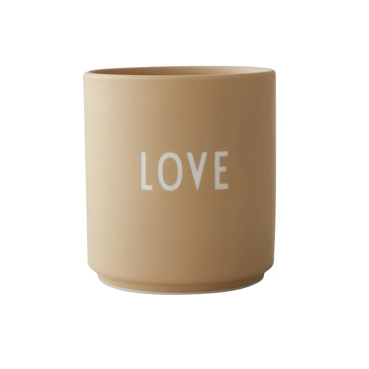 AJ Favourite Porcelain mug, Love / beige from Design Letters
