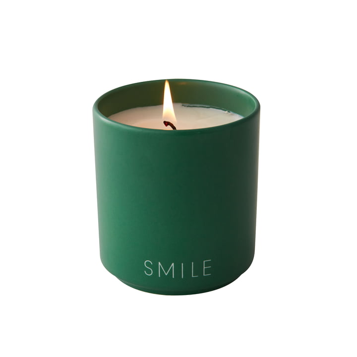 Scented candle, Smile / grass green from Design Letters