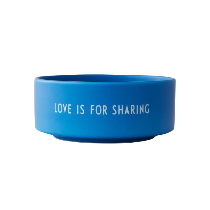 Snack Bowl, Love is for sharing / cobalt blue from Design Letters