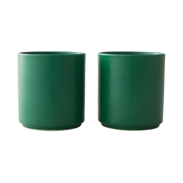 The Mute Favourite Porcelain mug, 250 ml, grass green (set of 2) from Design Letters