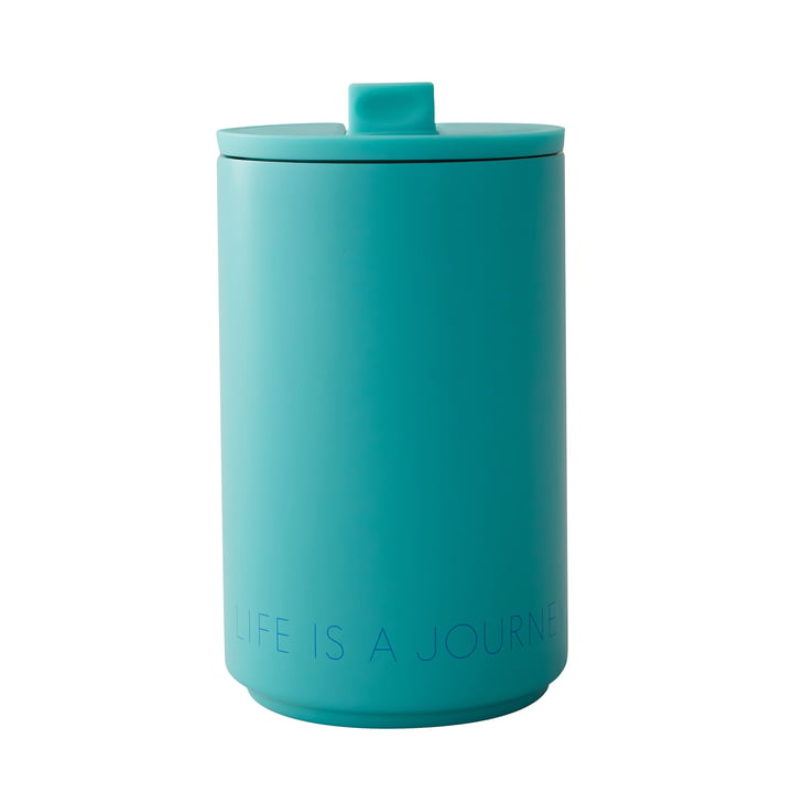 Thermo Cup 0.35 l, Life Is A Journey Take Me Along / turquoise from Design Letters