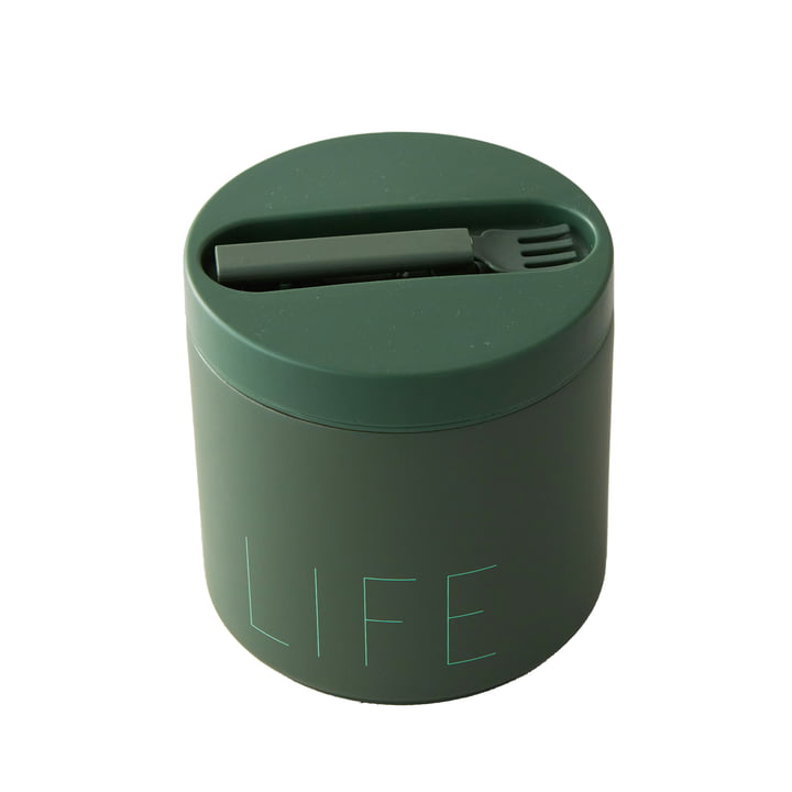 Travel Life Thermo Lunch Box large, Life / myrtle green from Design Letters