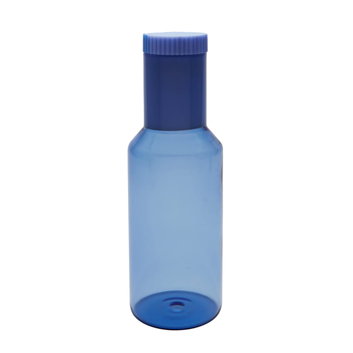 Tube Glass carafe, 1 l, blue / milky blue from Design Letters