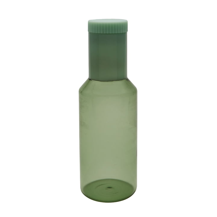 Tube Glass carafe, 1 l, green / milky green from Design Letters