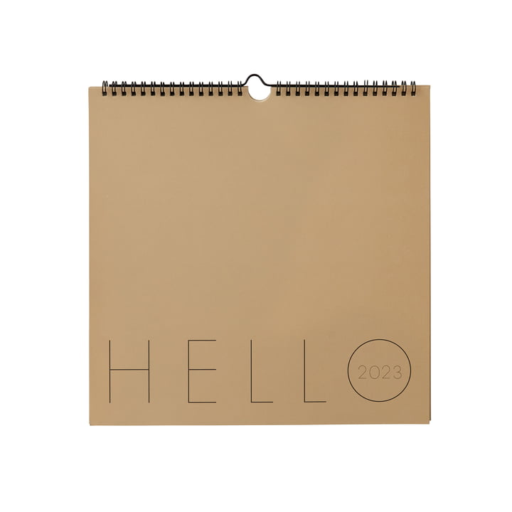 Wall calendar 2023, beige from Design Letters