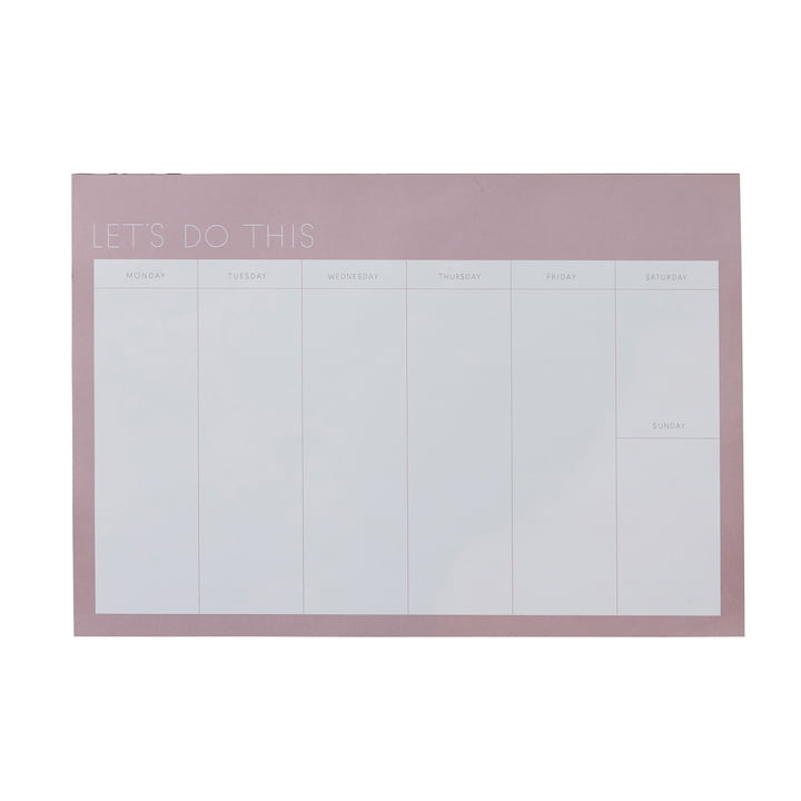 Weekly Planner A4, lavender (Language: English) by Design Letters