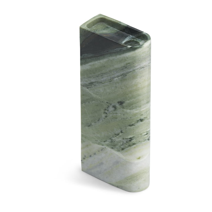 Northern - Monolith candlestick tall, marble green