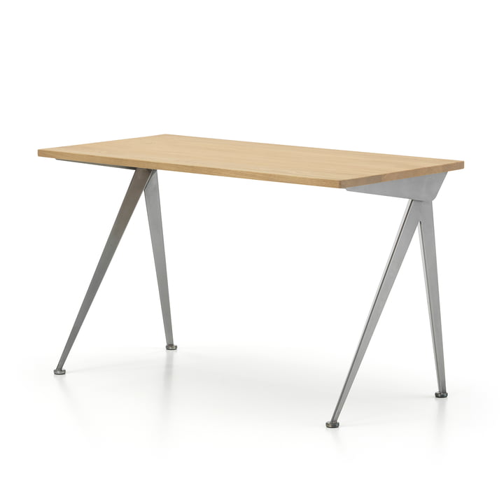 Compas Direction Table from Vitra in the finish natural oak / Prouvé Métal Brut