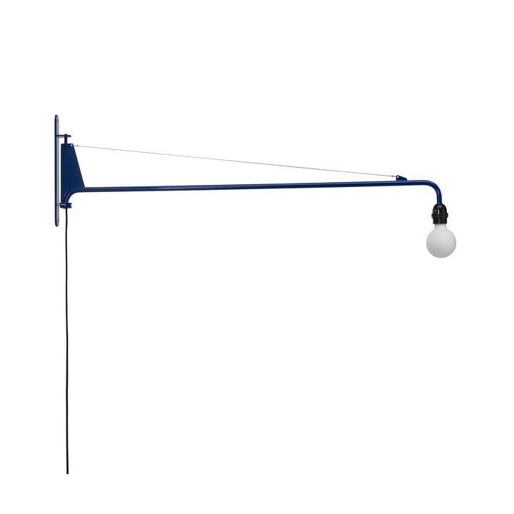 Potence Wall lamp from Vitra in the version Prouvé Bleu Marcoule
