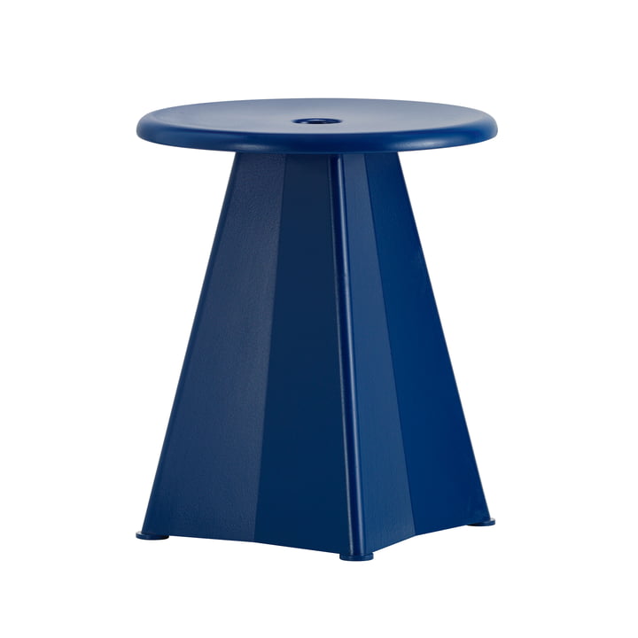 Tabouret Métallique Stool from Vitra in the finish bleu marcoule
