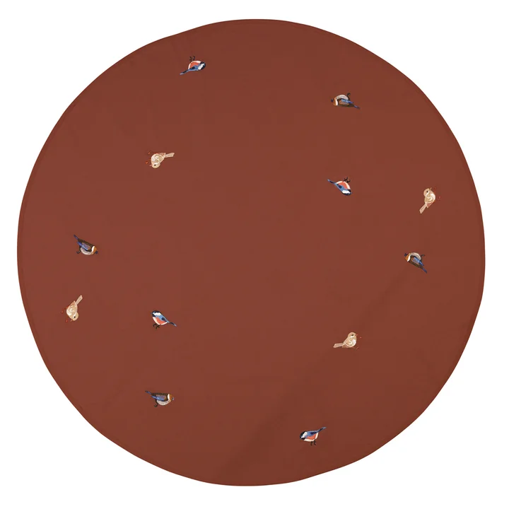 Bird Christmas tree cover, Ø 120 cm, smoked paprika from Broste Copenhagen