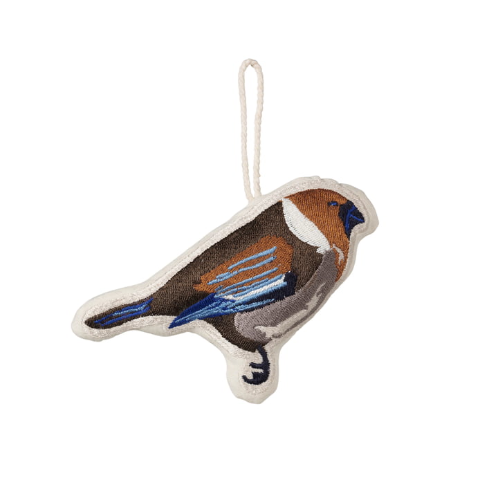 Christmas Bird Decorative pendant, brown from Broste Copenhagen