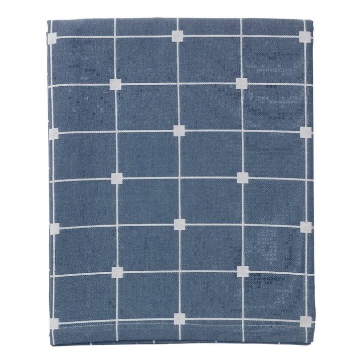 Tila Tablecloth, L 300 cm, maritime blue / off-white from Broste Copenhagen