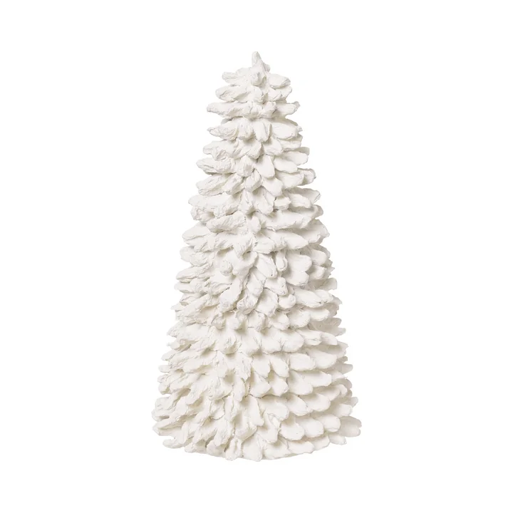 Pulp Deco fir tree, H 30 cm, white from Broste Copenhagen