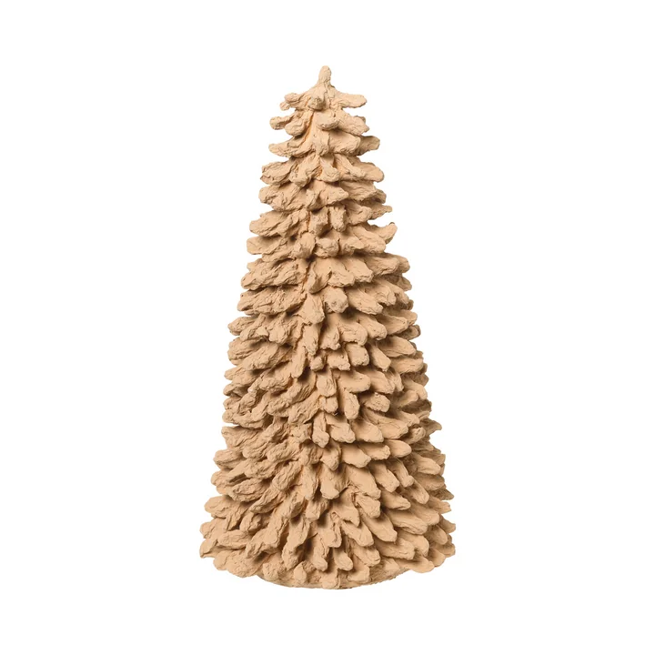 Pulp Deco fir tree, H 30 cm, brown from Broste Copenhagen