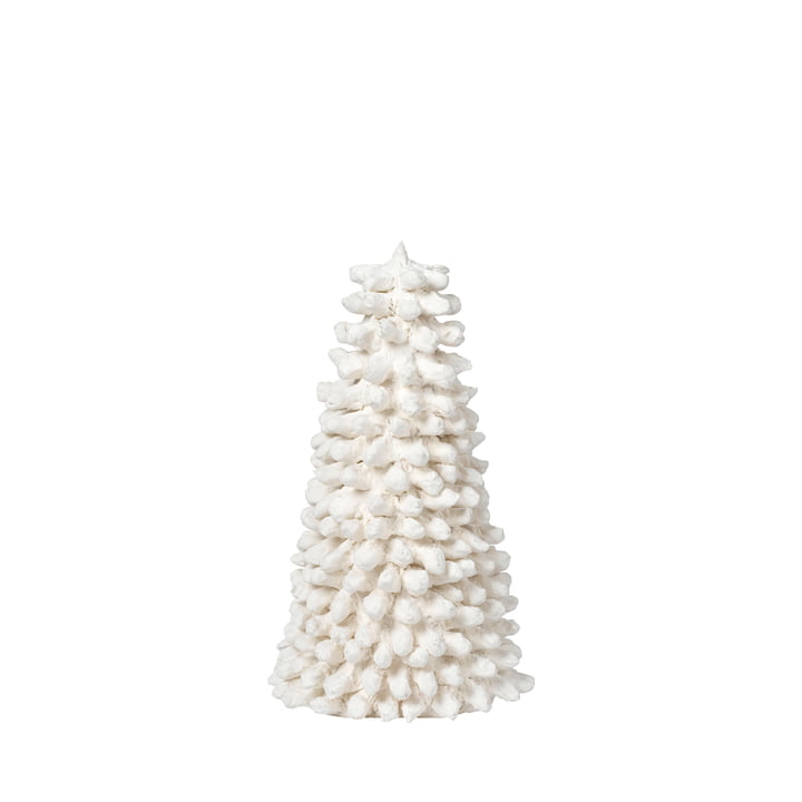 Pulp Deco fir tree, H 21 cm, white from Broste Copenhagen
