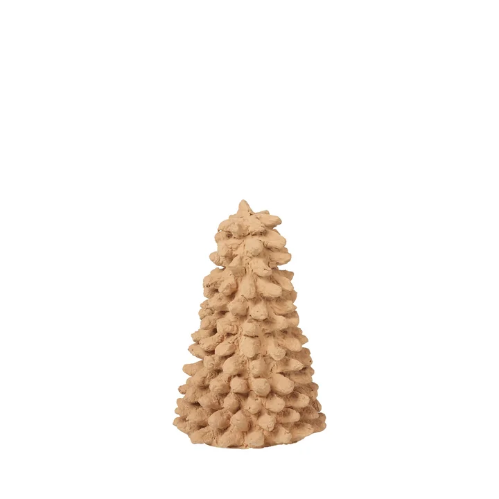 Pulp Deco fir tree, H 16 cm, brown from Broste Copenhagen