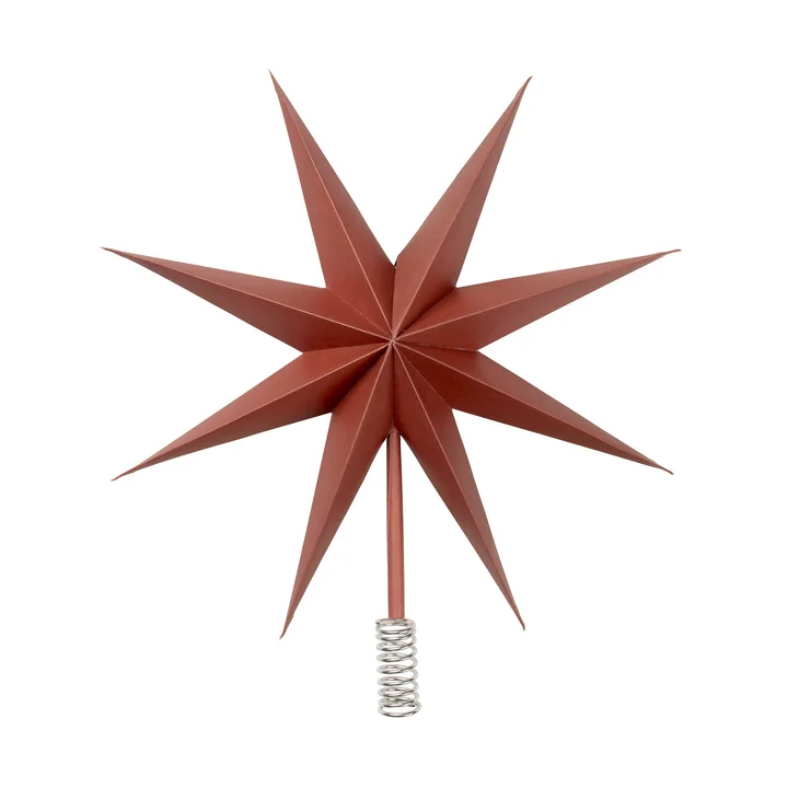 Top Star Christmas tree top, Ø 30 cm, pompeian red from Broste Copenhagen