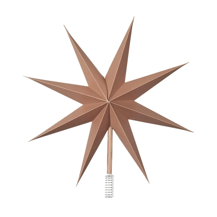 Top Star Christmas tree top, Ø 30 cm, indian tan by Broste Copenhagen
