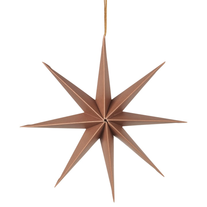 Broste Copenhagen - Christmas Star Decorative pendant, Ø 50 cm, indian tan