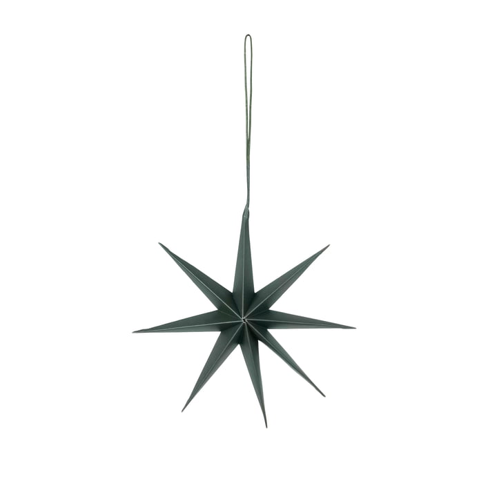 Broste Copenhagen - Christmas Star Decorative pendant, Ø 15 cm, deep forest