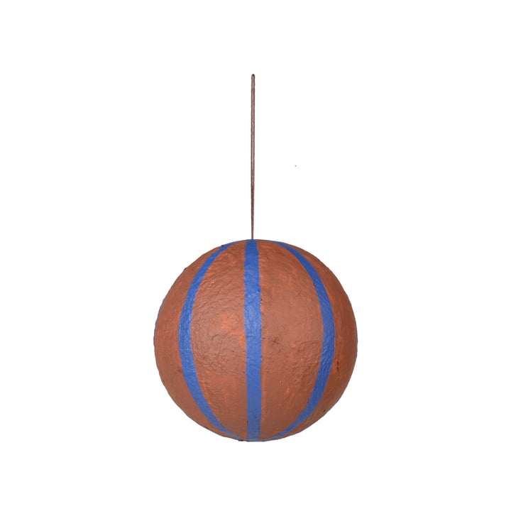 Broste Copenhagen - Sphere Christmas tree ball, Ø 12 cm, caramel brown