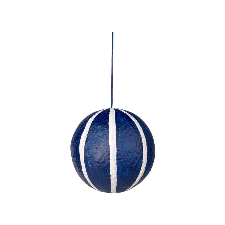 Broste Copenhagen - Sphere Christmas tree ball, Ø 12 cm, intense blue