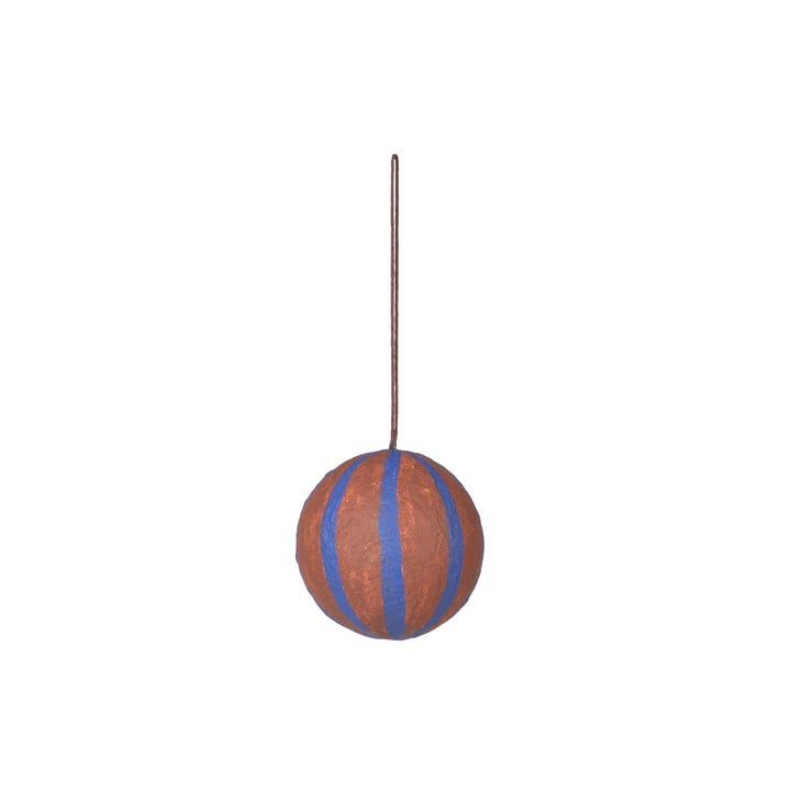 Broste Copenhagen - Sphere Christmas tree ball, Ø 8 cm, caramel brown