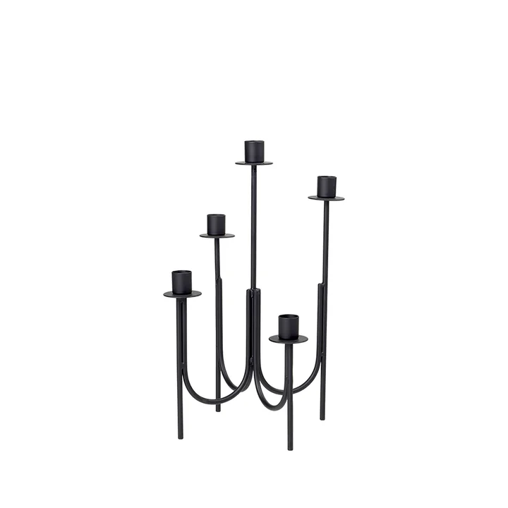 Farri Candlestick, h 36 cm, black from Broste Copenhagen