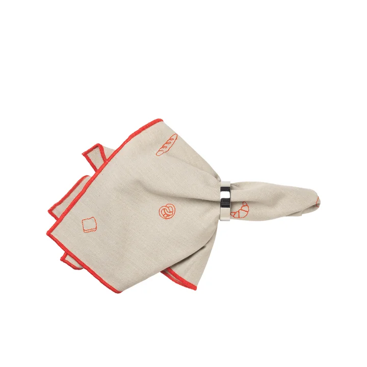 Broste Copenhagen - Bread cloth napkin, pumkin orange
