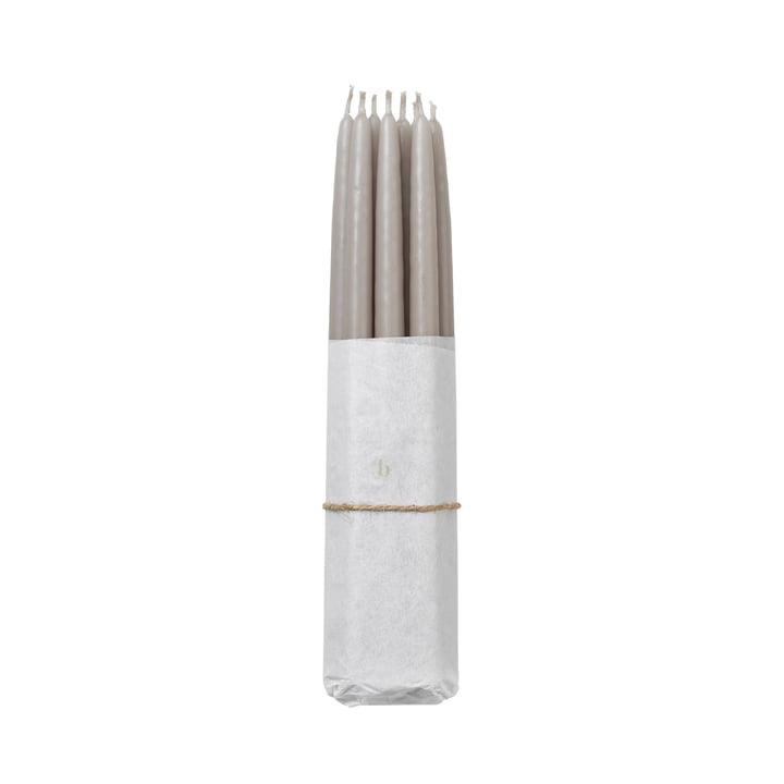 Tapers Dipped taper candles, Ø 1.2 cm, rainy day (set of 10) from Broste Copenhagen