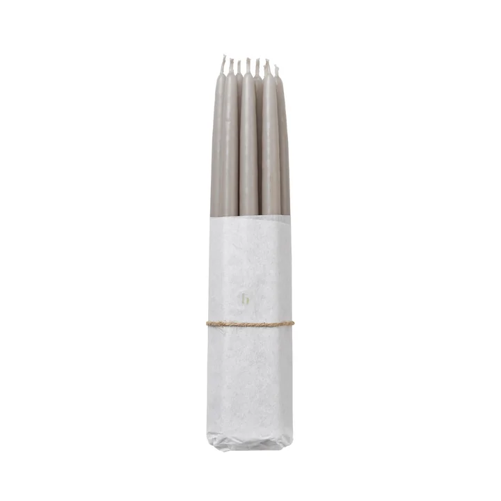 Tapers Dipped taper candles, Ø 1.2 cm, rainy day (set of 10) from Broste Copenhagen