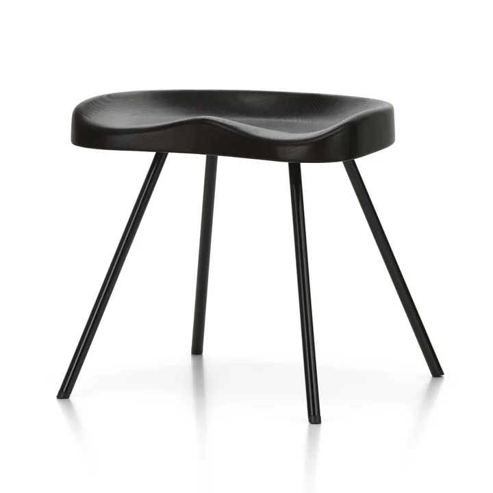 Tabouret 307 Stool from Vitra in dark oak finish