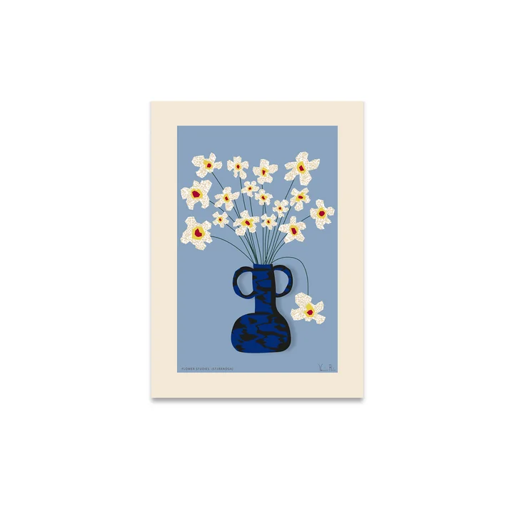 Flower Studies 04 (Stjärnöga) poster from Paper Collective in the version 30 x 40 cm