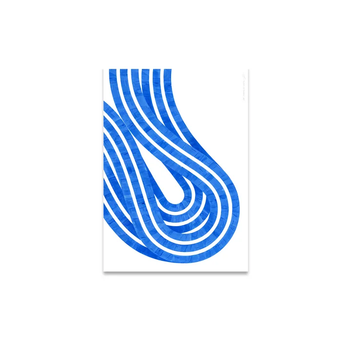 Entropy Blue 02 Poster from Paper Collective in the version 30 x 40 cm