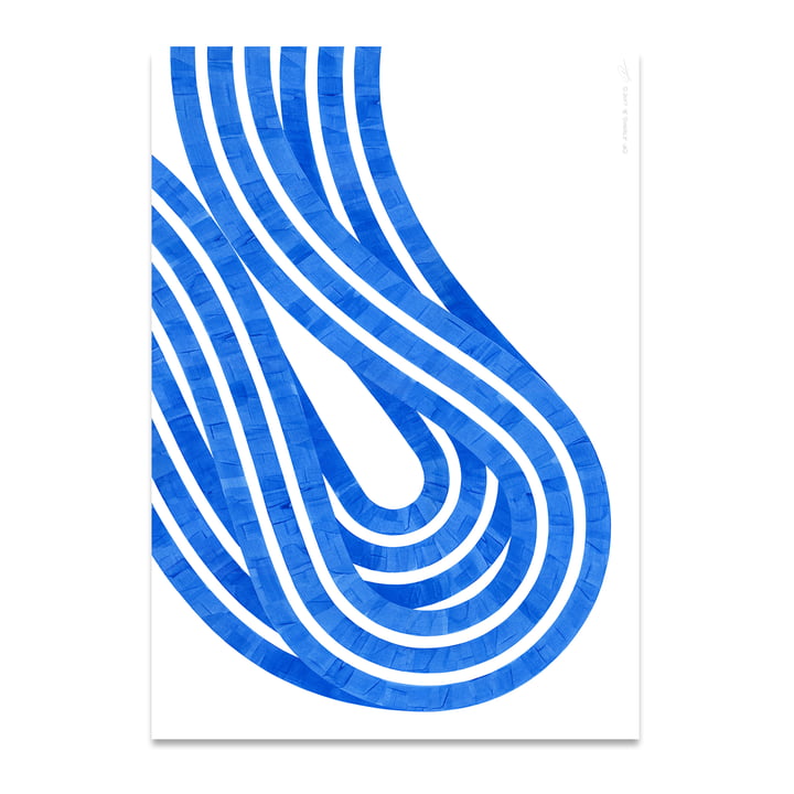 Entropy Blue 02 Poster from Paper Collective in the version 50 x 70 cm