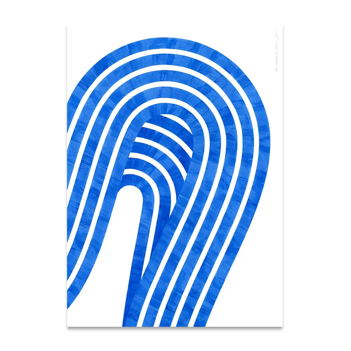 Entropy Blue 01 Poster from Paper Collective in the version 50 x 70 cm