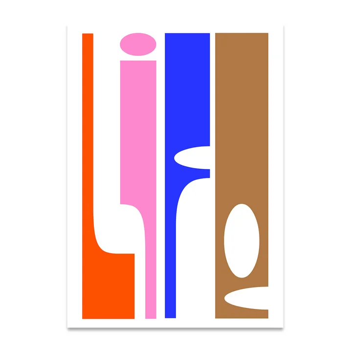Life Poster from Paper Collective in the version 50 x 70 cm