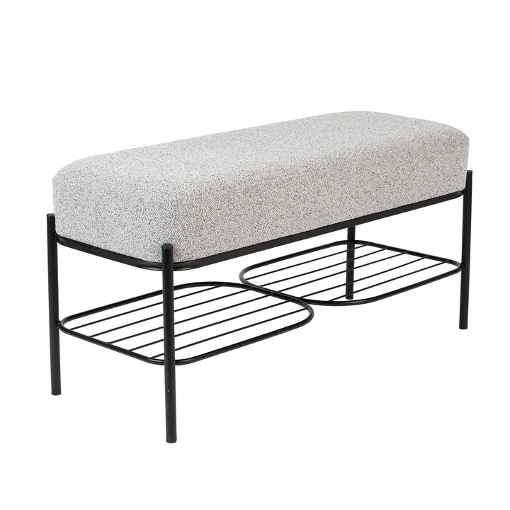 Comfy Bench from Livingstone in the finish black / gray