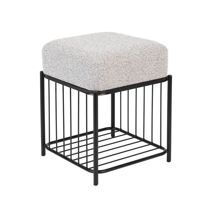 Comfy Stool from Livingstone in the version black / gray