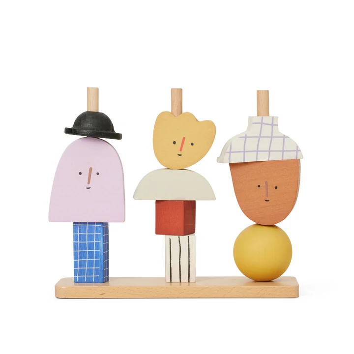 Ferm Living - Character Stacking Blocks game pieces, multi