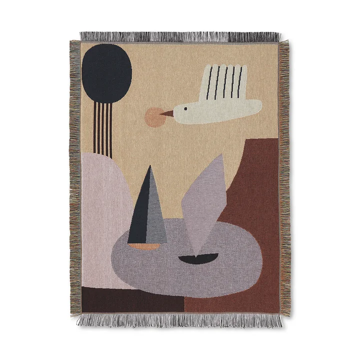 Bird Kids wall blanket, multi by Ferm Living