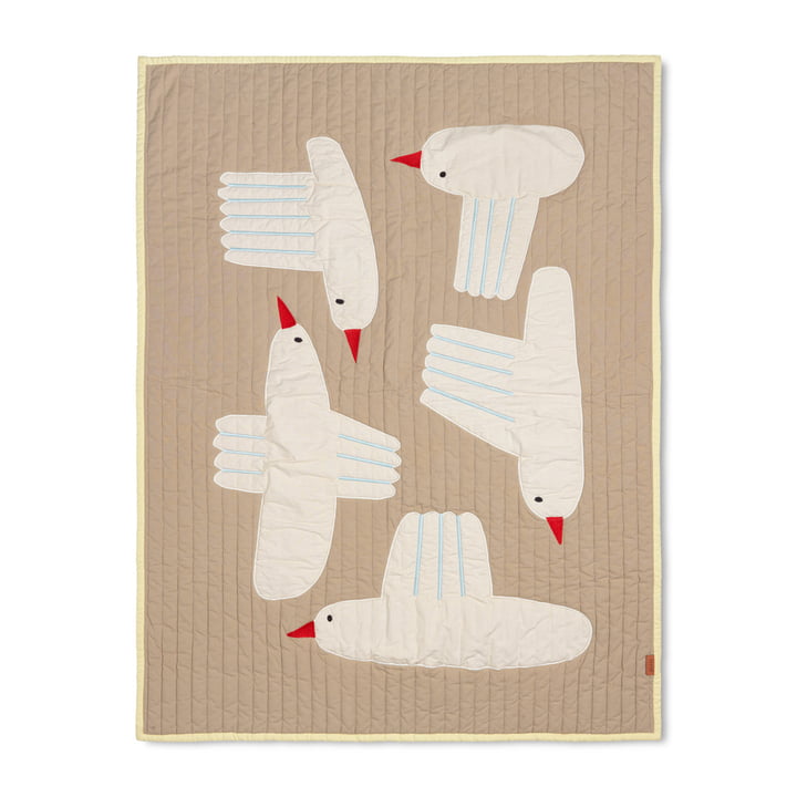 Bird Quilted Blanket, sand from ferm Living