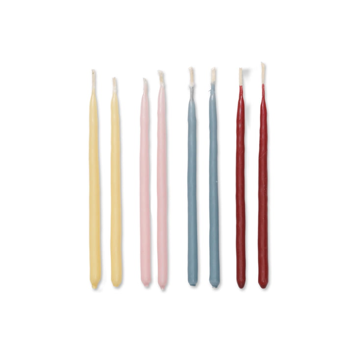 Miniature Candles (set of 24), whimsical blend by ferm Living