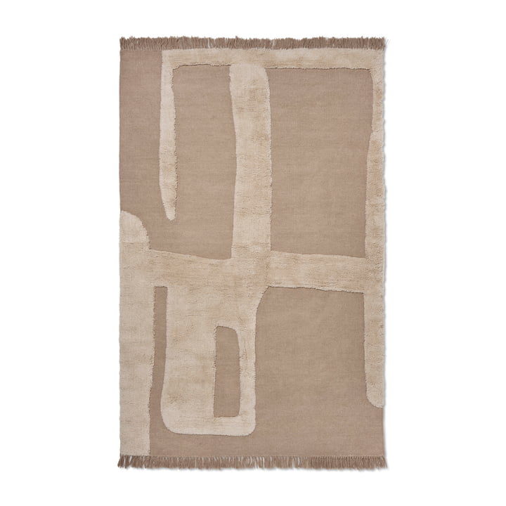 Alley Wool rug small, natural by ferm Living