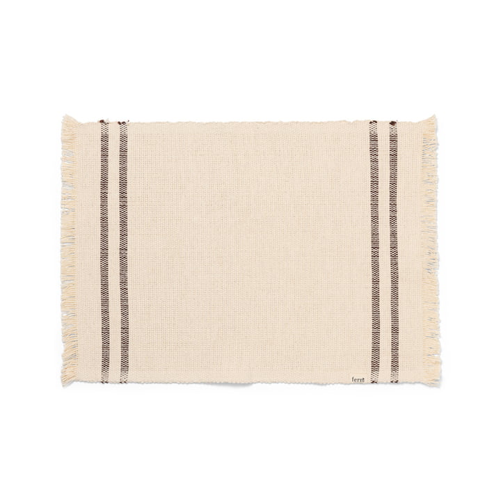Savor Placemat, off-white/chocolate by ferm Living