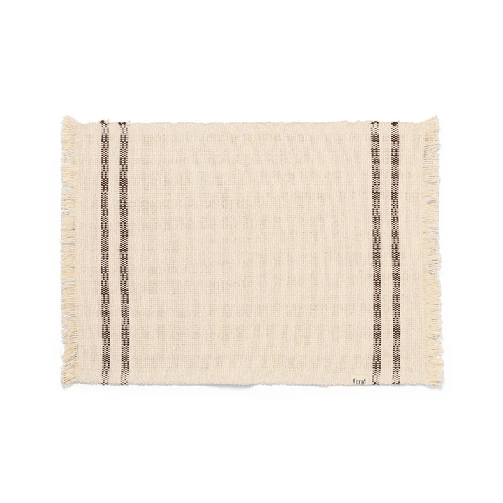 Savor Placemat, off-white/chocolate by Ferm Living
